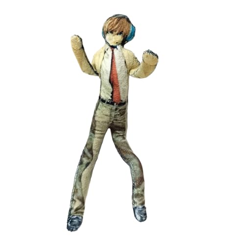 Ximman Anime Light Yagami - Figura suave de Yagami flexible de 28 cm, figura suave de peluche divertida e interactiva, almohada de peluche giratoria, regalo de anime