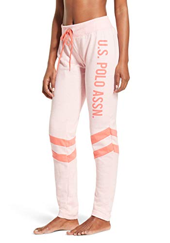 Image of U.S. POLO ASSN. Womens Sweatpants - Women Joggers Sweats with Logo Print - French Terry Poly-Cotton