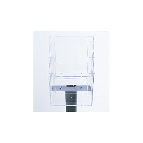 jansendisplay Prospektständer MB3C230 A4 transparent 33,0 x 33,0 x 120,0 cm