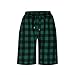 Summer Shorts Sets Women 2 Piece Outfits Fashion Plaid Loungewear V Neck Button Tops and Shorts Set for Casual Vacation Green