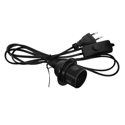 Housoutil Cuerda De Extensión Para ámpara Colgante De Con Enchufe EU y Interruptor Portalámparas E14 Ideal Para Iluminación Regulable En Interiores y Exteriores Color
