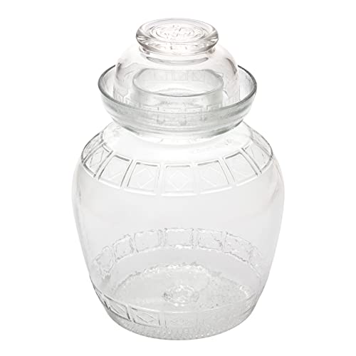 Cabilock Canned Food Pickle Jar Pickle Jar Fermenting Jars Traditional Chinese Glass Jar Pickle Glass Jar With Lid For For Brewing Kimchi Sauerkraut Pickle Jar Pickling Jars Pickling Jars Pickle Jar #TOP12