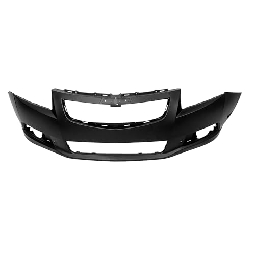 Image of FitParts Compatible with Chevrolet Cruze 2011-2014 Front Bumper Cover | Primed, With Fog Light Holes, Without Parking Sensor Holes, Sedan, Ready to Paint, OEM 95217521, GM1000925