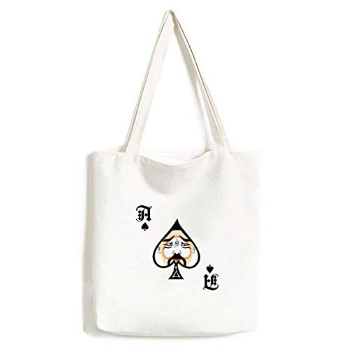 Sac à main Peking Opera Mask Zhuihanxin : sac lavable motif Poker Spade