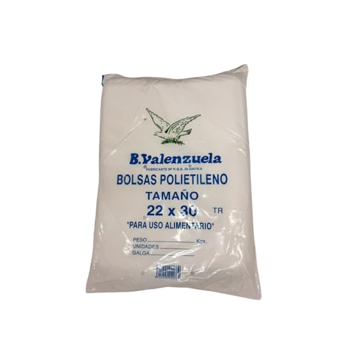 Comercial de envases Juan Guilabert – Bolsas de plastico transparente 32 x 40 cms. Paquete de 2 kg (22x30)