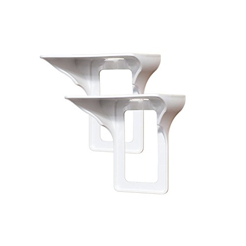 Storage Theory | Power Perch | Ultimate Outlet Shelf | Easy Installation, No Additional Hardware Required | Holds Up to 10 lbs | White Color | 2 Pack