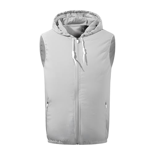 Unisex Cooling Vest with Dual 3-Speed Fans Lightweight USB-Powered Workwear for Summer Outdoor Work/Sports
