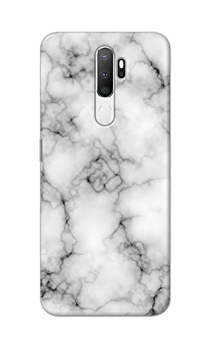 Image of Light White Marble Texture Natural Pattern Hard Back Case Cover for Oppo A5 (2020) / Oppo A9 (2020) / Oppo A11x Back Cover -(J5) VNS2230