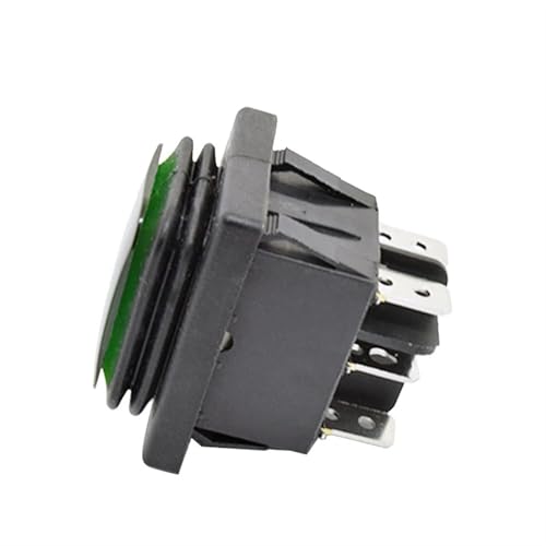 Interruptor basculante KCD4-203 16A 250V CA de 6 pines encendido/apagado con luz LED roja de 220V 4