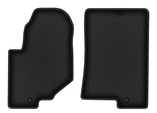 Tapis de sol SsangYoung Rexton IV en velours noir et caoutchouc antidérapant