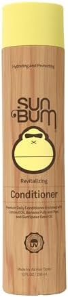 Sun Bum Beach Formula Revitalizing Conditioner, Smoothing and Shine Enhancing, Paraben Free, Gluten Free, Vegan, UV Protection, 300 mL Bottle, 1 Count,