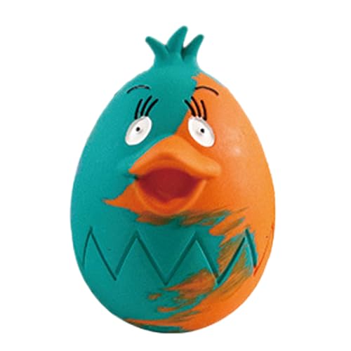 Giocattolo stridulo per cani con uova di Pasqua,Giocattolo per cani con uova di | Palla cigolante in per divertenti,Squeak Pet Masticare Colorato a Forma di Pollo per Cani di Tutte le Dimensioni