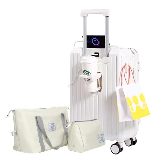 YANQIAO (LAI) @ݎוAJbvz_[&USB[d|[gtAXsi[zC[tn[hTChQbWAspArWlXAwZpyʉו, zCg+obOB, Carry-On 20-Inch, W[sB