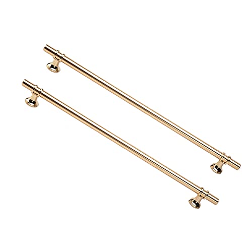 Dreneco 2 Pack Cupboard Handles Zinc Alloy Kitchen T Bar Handle Drawer Wardrobe Cabinet Furniture Door Pulls Knobs (320mm Hole centres