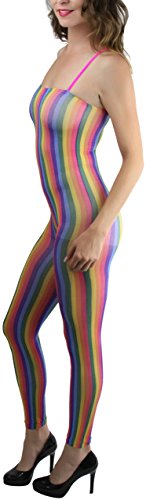 Image of ToBeInStyle Women's Assorted Bodystocking Sheer Opaque or Fishnet Crotchless Lingerie Bodysuit