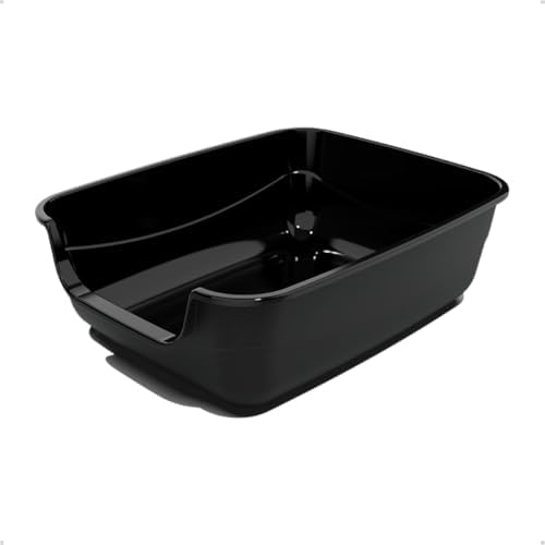 Caixa de areia para Gatos Preto Caixona Extra Grande 62x50 Bandej...