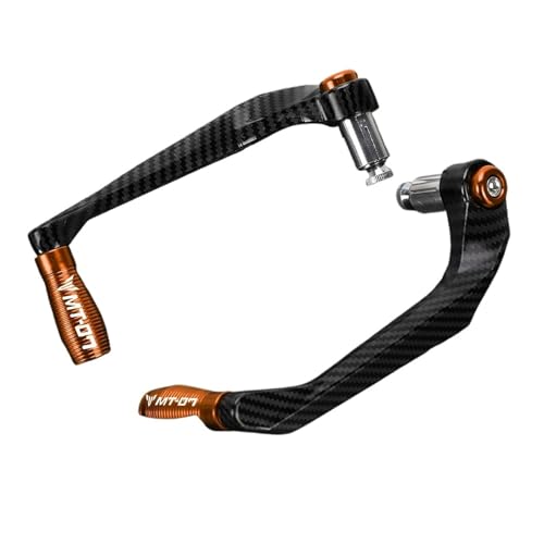 Protège-main MT07 FZ07 haut de gamme avec protection de levier de frein orange