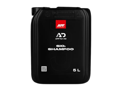 APP for AD SiO2 Shampoo - Shampoo per auto concentrato | Prodotto per il lavaggio dell'auto basato sulla nanotecnologia | Strato idrofobico di particelle di biossido di silicio | 5 l