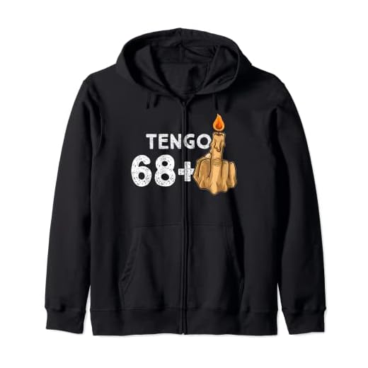 68+1 Dedo Medio Vela De Cumpleaños Para El 69º Cumpleaños Sudadera con Capucha