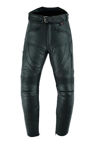 Texpeed Pantalon moto hommes - De tourisme en cuir pour...