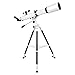 Luocute Telescopio Astronomico Professionale, Lente Multiplo 80 Mm, Rifrattore a Lunghezza Focale 700 Mm con Treppiede Regolabile, Adattatore Telefonico e Controller per Principianti immagine