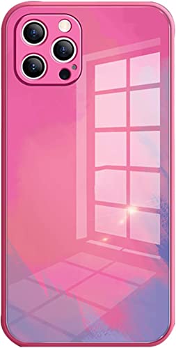 Funda iPhone 12 Pro Max de vidrio templado elegante con proteccion total de camara SCHIK Color C