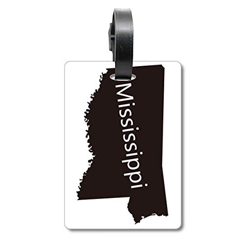 Étiquette d'identification pour valise Mississippi accessoire de voyage carte USA