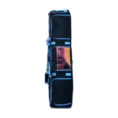 WDSBZNB Funda Tabla Snowboard Bolsa de esquí Bolsa de Snowboard Bolsa de Almacenamiento con Hombres Negros Reflectantes Mujeres con asa de Transporte(Black Blue)