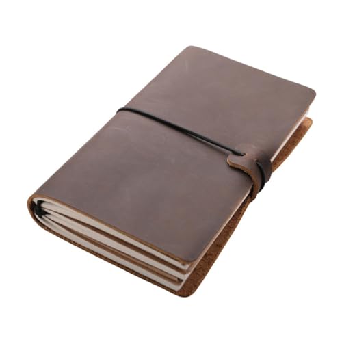 GFHSKRPL Hand Ledger Portable Leather Notebook Notebook and Notebook