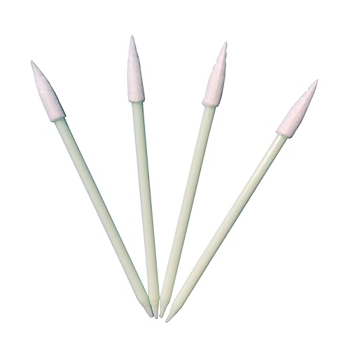 minkissy 100pcs Threaded Wiping Rods Green Cleaning Sticks for Inkjet Printer Camera Lens Optics Automotive