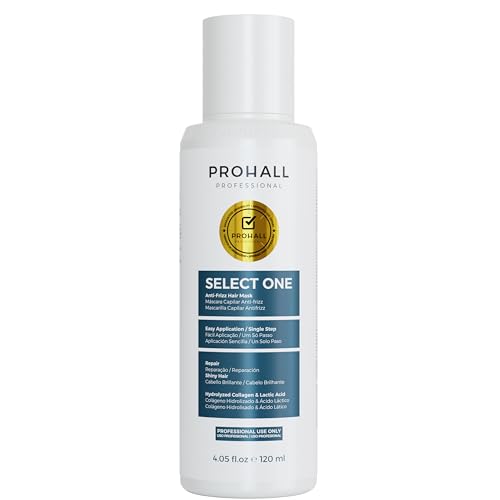 Brazilian Keratin Treatment Blowout Complex-PROHALL SELECT ONE 4.05 oz-Formaldehyde Free Keratin Hair Treatment at Home-Queratina Brasileña Keratina Para Alisar el Pelo Sin Formol-Off White