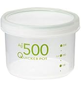 新輝合成 トンボ ナチュラル クイッカーポット 保存容器 抗菌 浅型 密閉 500ml 直径11×高さ7.5cm NA-500 日本製