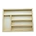 Acan Reggo - Cubertero, Organizador de Cubiertos de Madera con Tapa 35,5 x 26,5 x 4,8 cm, 5 Compartimentos. Bandeja, Porta Utensilios de Madera para cajón Cocina