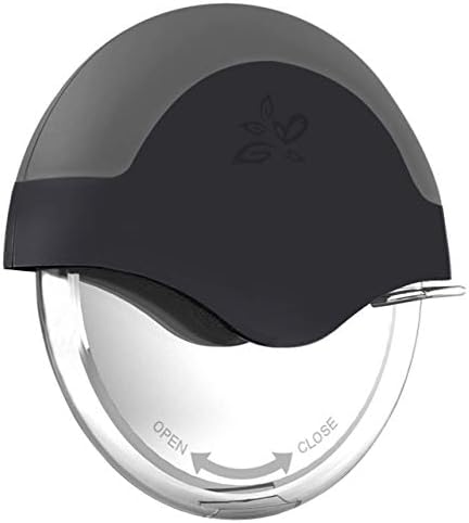 DECOSTYLE, Black Pizza Cutter Wheel with Protective Blade Cover, improved, Super Sharp, Easy To Use and Clean, Slicer, Ergonomic Rubberized Grip, heavy dutty, Stainless Steel, Dishwater Safe