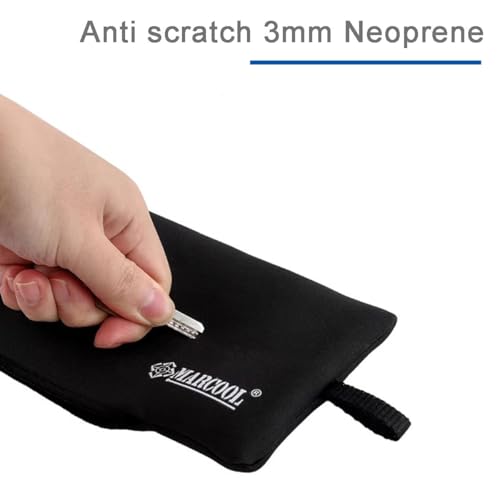 RALSPEC Black Neoprene Rifle Scope Cover Air Gun Protective Padded Case Sock Jacket for Scopes Optics 3 Sizes Available (Small - 30cm x 9cm) - Image 5
