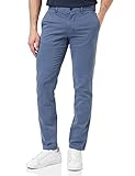 tommy hilfiger pantaloni uomo bleecker th flex satin gmd chino, blu (faded indigo), 29w / 32l