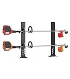 Fumingpal Trimmer Racks for Open Trailers - Weedeater Rack Lockable Weed Eater Racks for Open Trailer Landscape Truck Holder Lawn Equipment Accessories with 2 Locks