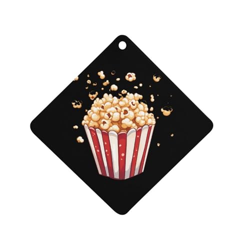 Cool Popcorn Car Air Freshener Hanging Aromatherapy Tablets for Car Accessories Rhombus