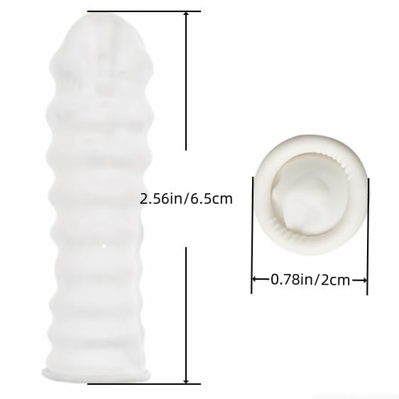 Image of RIKWOG Finger Cot, Medium Finger Protectors Latex Anti-Static Finger Covers, Finger Tip Protect Keeping Dressing Dry and Clean Disposable Finger Gloves White(approxi 150pcs)