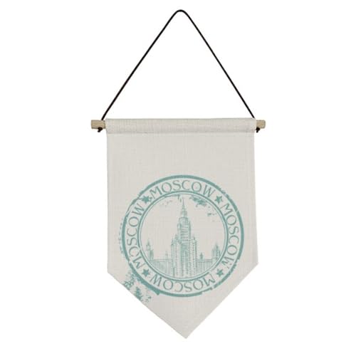 Drapeau Russie classique Moscou toile suspension décoration murale