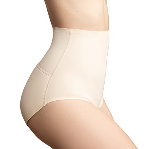 Bye Bra Bragas Acolchadas, Cintura Alta, Transpirable, Levanta Cola, Lencería Moldeadora para Mujer, Beige, Tallas: S, M, L (S)