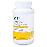 Klaire Labs SFI Health Prenatal & Nursing Multivitamin - Postnatal & Prenatal Vitamins for Women with Iron - Complete Nutritional Support During Preconception, Pregnancy & Breastfeeding (90 Capsules)