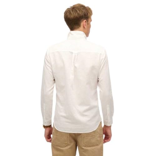 Chemise manches longues en lin de coton Superdry - vue 3