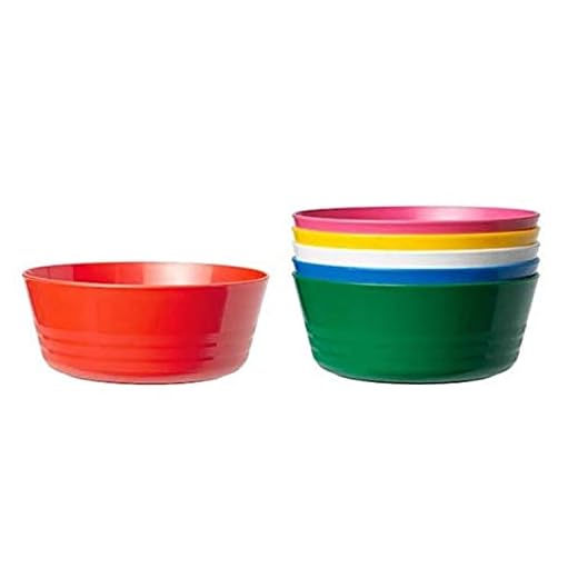 Ikea Cuenco, Multicolor, 12x12x9 cm, 6 Unidades