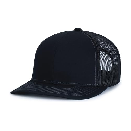 Image of Pacific Headwear Contrast Stitch Trucker Snapback