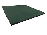 SUELOSPORT Pack Losetas de Caucho para Gimnasio 50x50x2 cm, Loseta Maciza de Caucho Alta Densidad, Antideslizante, Suelo Crossfit, Suelo Antivibraciones - 2 losetas (0,5 m²) Verde