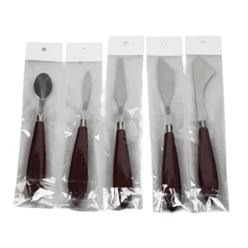Lot de 5 spatules de peinture - Grattoir - Accessoires - Grattoir à mélanger