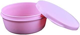KUHRLRX Portable Soap Box Mini Travel Round Soap Box Super-Sealed Home Outdoor Hiking Camping Plastic Durable Soap Dish,PP,White