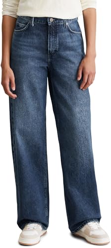 Marc O'Polo Denim Damen Jeanshose Wide Leg High Waist, Blau (Multi/Icy Dark...
