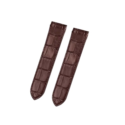 Correa de cuero para Cartier Santos 100 de piel vacuna legítima unisex con cierre desplegable